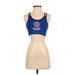 Augusta Sportswear Sports Bra: Blue Graphic Activewear - Women's Size Small