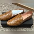 J. Crew Shoes | Jcrew Croc Embossed Smoking Slipper | Color: Tan | Size: 8