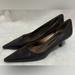 Nine West Shoes | Ladies Ninewest Leathers Pumps With Kitten Heel Sz 7.5 | Color: Brown | Size: 7.5