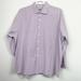 Michael Kors Shirts | Michael Kors Big Fit Plaid Button Down Collared Dress Shirt Size Neck 19 34/35 | Color: Black/Purple | Size: 19