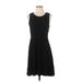 Old Navy Casual Dress - A-Line Scoop Neck Sleeveless: Black Print Dresses - Women's Size Small