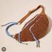 Anthropologie Bags | Anthropologie Anna Sherpa Brown Belt Bag Waist Fanny Pack . Very Good Condition | Color: Blue/Brown | Size: Os