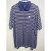 Adidas Shirts | Adidas Climalite Notre Dame Polo Men’s Xl Blue/White Stripe Embroidered Logo | Color: Blue | Size: Xl