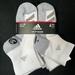 Adidas Other | Adidas Little Kids Quarter Socks | Color: Gray/White | Size: Osb