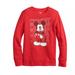 Disney Shirts & Tops | Disney Kid's Boys Red Mickey Mouse Print Long Sleeve Crew Neck Ribbed Sweatshirt | Color: Red | Size: Various