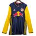 Adidas Shirts | Adidas New York Red Bulls Mls Soccer Jersey Men's Size Xl Long Sleeve Blue | Color: Blue/Gold | Size: Xl