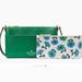 Kate Spade Bags | Like New Kate Spade Sadie Crossbody - Green Bean - With Floral Pouch | Color: Green | Size: Os