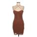 Haute Monde Cocktail Dress - Bodycon: Brown Dresses - Women's Size Medium