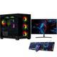 Veno Scorp Gaming PC 24" 75Hz Bundle - Intel Core i9-143900KF, Nvidia RTX 4070 Super 12GB, 32GB RAM, 2TB NVMe SSD, 850W 80+ GLD PSU, Wi-Fi, Liquid Cooling, Windows 11, Nemesis 7.