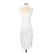 House of Harlow 1960 Casual Dress - Midi Scoop Neck Sleeveless: White Print Dresses - Women's Size Small
