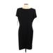Donna Morgan Cocktail Dress - Sheath Crew Neck Short sleeves: Black Print Dresses - New - Women's Size 16