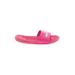 Puma Sandals: Slip-on Stacked Heel Boho Chic Pink Solid Shoes - Women's Size 10 - Open Toe