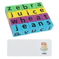 Jeu d'orthographe de l'alphabet pour enfants blocs de lettres en bois cartes Flash jouet