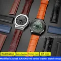 Income 2100 Bracelet de montre en cuir véritable pour GA-2100 Casioak GA-B2100 mol GM2100 Montre