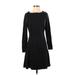 Athleta Casual Dress - A-Line: Black Solid Dresses - Women's Size Small