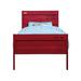 17 Stories Abbie-Lei Metal Platform Bed Metal in Red/Black | 44 H x 56 W x 79 D in | Wayfair 4284C2B403ED472E949A2565E9F00BD6
