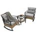 Gracie Oaks 2 - Person Outdoor Seating Group w/ Cushions in Gray | Wayfair 59AB32ACC83D4C7CB11B0EDA86C47DCB