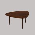 George Oliver Iyland 3 Legs Coffee Table Wood in White | 1 H x 36 W x 6 D in | Wayfair 12308ABEDF9B458BAD092E77998A2B93