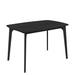 George Oliver Ivyona 47.24" Solid Wood Dining Table Wood in Black | 29.53 H x 47.24 W x 31.5 D in | Wayfair 74B45C4F35564769B5A850053B9827D5