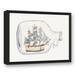 Longshore Tides Boat In A Bottle Framed On Canvas Print Canvas in Gray | 17.75 H x 21.75 W x 1.75 D in | Wayfair 468FE1C6E6874DF9A68A48DFE711716B