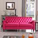 House of Hampton® Hennahane 72.05" Velvet Chesterfield Sofa in Red | Wayfair D4FF0C0E719C4054ABA9069423820269