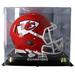 Kansas City Chiefs Super Bowl LVIII Champions Golden Classic Helmet Logo Display Case