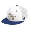 Men's adidas White Georgia Tech Yellow Jackets On-Field Baseball Fitted Hat