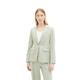 TOM TAILOR Damen Regular Fit Basic Blazer , 34895 - Desert Green, 38