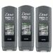 Dove Men+Care Body Wash For Men s Skin Care Charcoal + Clay Purifying- 13.5Oz (3 Pack)