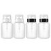 4pcs 200ml Nail Polish Remover Liquid Bottles Empty Lockable Press Pump Dispenser Bottles (Black 4pcs 200ml Nail Polish Remover Liquid Bottles Empty Lockable Press Pump Dispenser Bottles (Black Bott