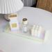 Dresser Vanity Tray Multi-use Counter Perfume Tray Exquisite Acrylic Stripe Storage Tray