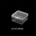 Singli Transparent Finished Fake Nails Packing Box Thicken Texture Good Sealing Nail Art Display Stand Gift Jewelry Storage Box(55*55*28MM)