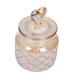 Food Containers with Lids Candy Storage Jar Organizer Glass Sealed Canister Clear Covered Bowl Makeup Cotton