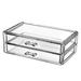 Carevas Storage Box 2 Drawer Makeup Display Box Make Clear Cosmetic Vanity Makeup Stand Vanity Display Box 2 D er D er Makeup Qolam Clear etic Vanity ERYUE 2 Der ZIEM 2 Der Makeup