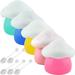 1 Set of Mushroom Shaped Cream Jars 10g Empty Facial Cream Jars Travel Cream Containers with Spoons