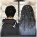 100% Human Hair Dreadlocks Extensions Handmade Medium 1/4 Width Pencil Sized Various Lengths With or Without Blonde or Red Tips - SOLD 100 LOCS IN A BUNDLE (Natural Undyed Black 10 )