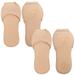 2 Pairs Cross-strap Toe Guard Washable Slippers Socks Breathable Cotton