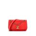 Chanel Leather Shoulder Bag: Red Bags
