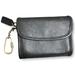 Coach Bags | Coach Vintage #7219 Multi-Function Purse Black Leather Key Chain Compact Wallet | Color: Black/Gold | Size: 4.5 In L X 3.25 In H X 1 In W