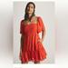 Anthropologie Dresses | Anthropologie Maeve Smocked Tunic Mini Dress Size Xxs | Color: Red | Size: Xxs