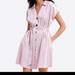 Zara Dresses | Euc Zara Dusty Pink Belted Dress | Color: Brown/Pink | Size: Xs