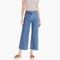 J. Crew Jeans | J.Crew Point Sur Wide-Leg Crop Eco Jean In Riverbed Blue Wash, Size 24 | Color: Blue | Size: 24