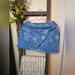Free People Skirts | Free People Women's Sz 4 Ann Reed Floral Denim Blue White Wrap Skirt | Color: Blue | Size: 4