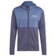 adidas Terrex - Terrex Xperior Light Fleece Hooded Jacket - Fleecejacke Gr M blau