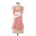 Nike Active Tank Top: Pink Activewear - Women's Size X-Small