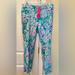 Lilly Pulitzer Pants & Jumpsuits | Nwt Lilly Pulitzer Kelly High Rise Knit Pants Multi In Full Bloom Size 10 & 12 | Color: Blue/Pink | Size: 12