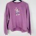 Disney Tops | Disney Purple Mickey Mouse Genuine Mousewear Pullover Sweatshirt, Women’s Size L | Color: Purple | Size: L