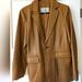 Nine West Jackets & Coats | Nine West Size Medium Women's Camel Leather Jacket | Color: Brown | Size: M