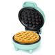 SNAILAR Mini Waffeleisen Belgische Waffel Maschine Kleines Waffeleisen Klassische, für Kindergeburtstage, Familienfeiern, Ostern oder Weihnachten, Niedlich kompaktes Design, 550 Watt, Grün