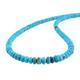 Vatslacreations Gemstone Elegance: Sterling Silver Turquoise Beaded Necklace - Gift for Her - Minimalist Stylish Beaded Chain for Women